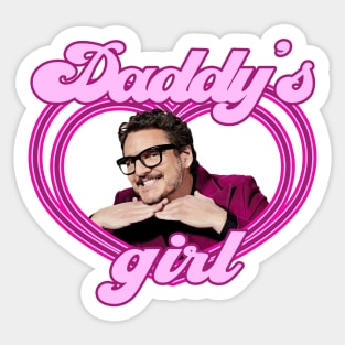 Pedro Pascal - Daddy's girl meme Sticker